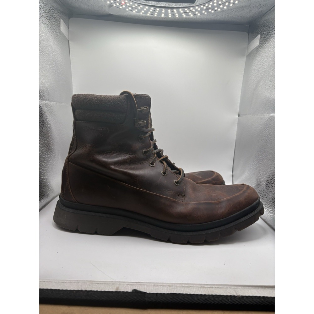 Mens Sperry Boot Size 12 Brown Leather Waterproof STS18413 Watertown Ankle Moc